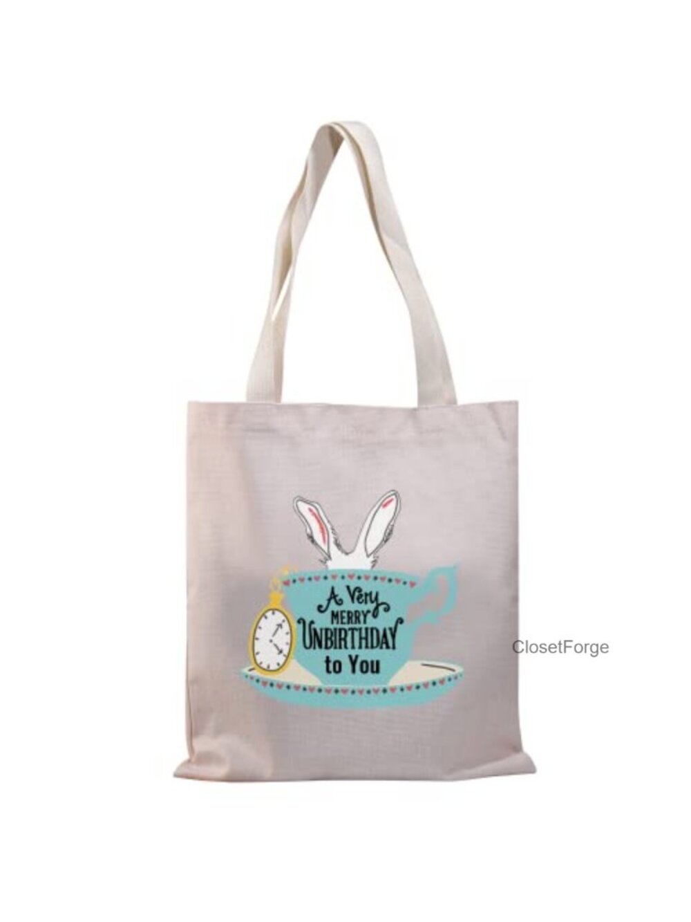 Princess Alice Tote Bag - Very Merry Unbirthday Canvas Shoulder Bag